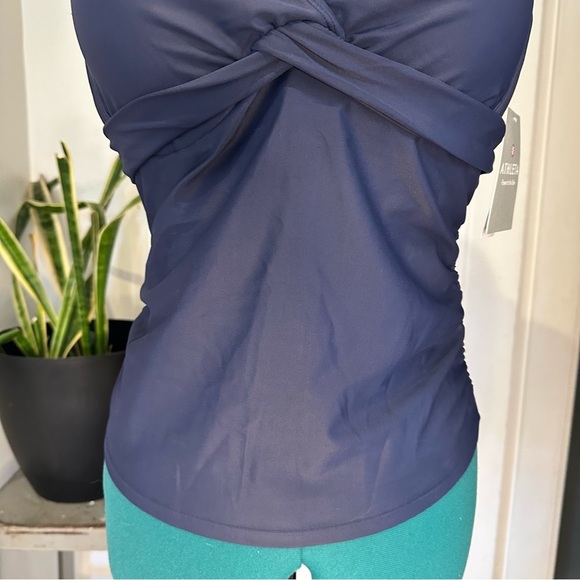 Athleta Tara Halter Tankini NWT 34D/DD Navy - Picture 3 of 14